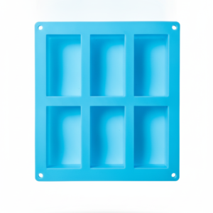 6 cavity rectangle silicone soap mold best quality